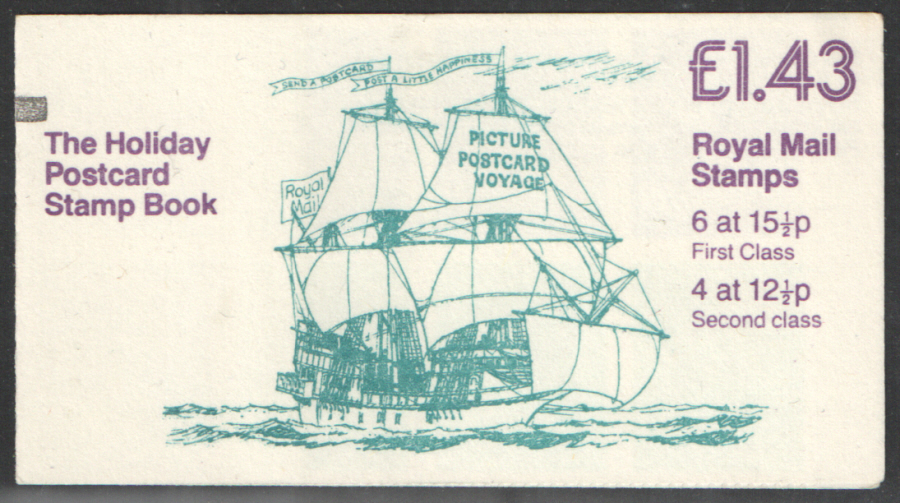 (image for) FN3A / DB11(5) + BMB Perf E1 £1.43 Golden Hinde Left Margin Folded Booklet - Click Image to Close
